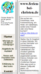 Mobile Screenshot of ferien-bei-christen.de